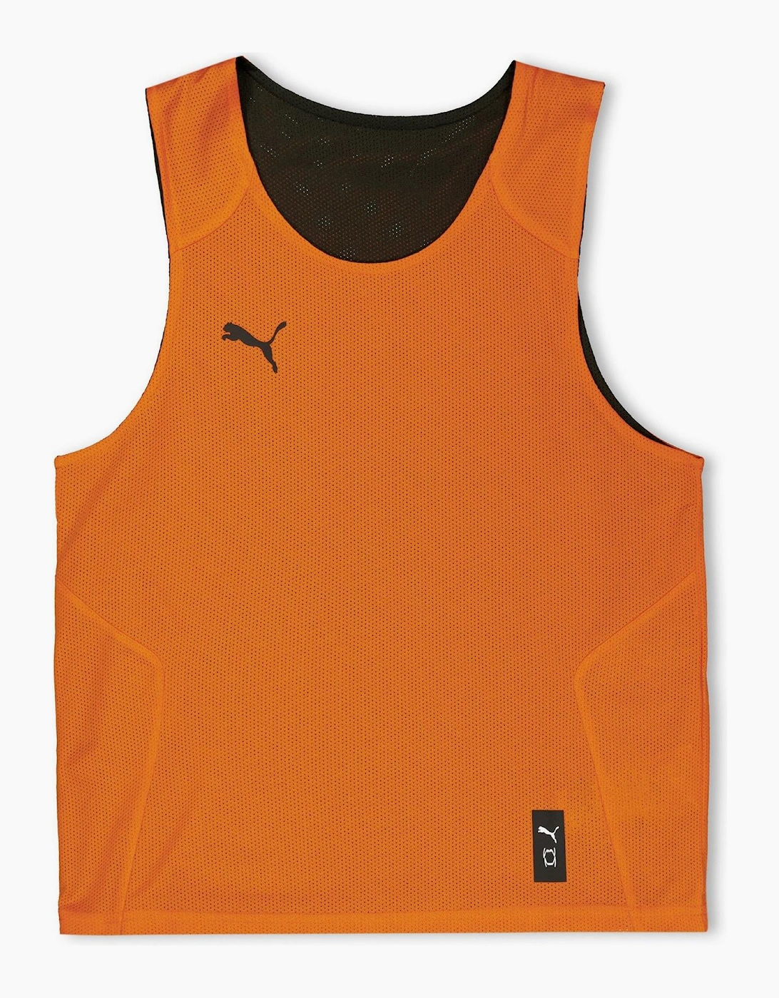 Puma Puma Boy's Kids Hoops Team Junior Reversible Practice Performance Basketball Jersey - Orange