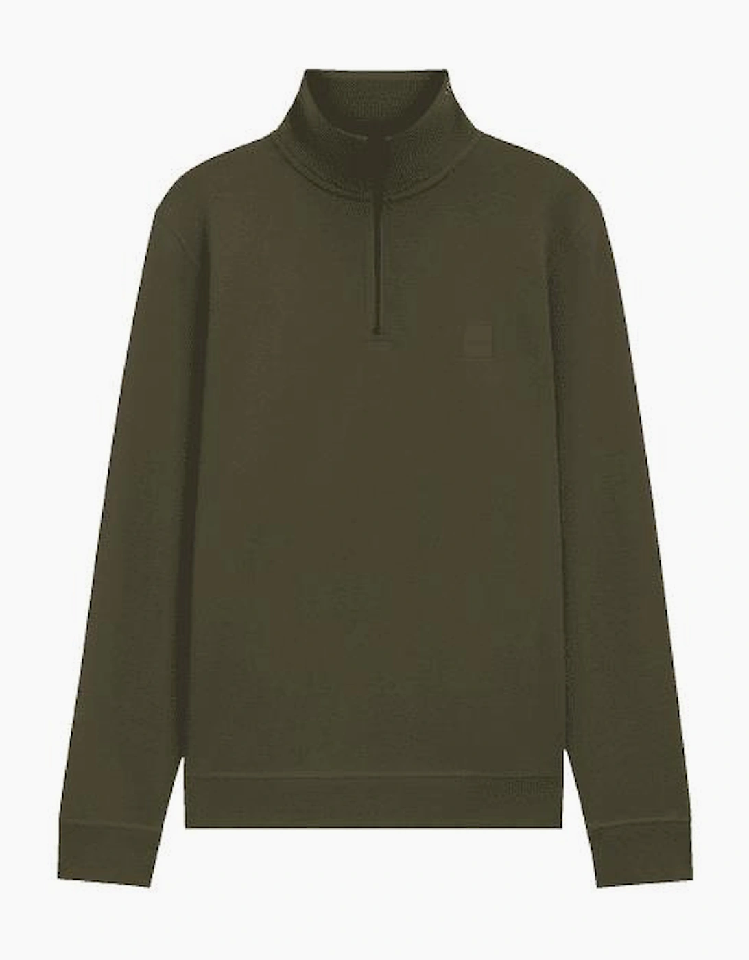 Zetrust Patch Logo Green Quarter Zip Sweatshirt, 4 of 3