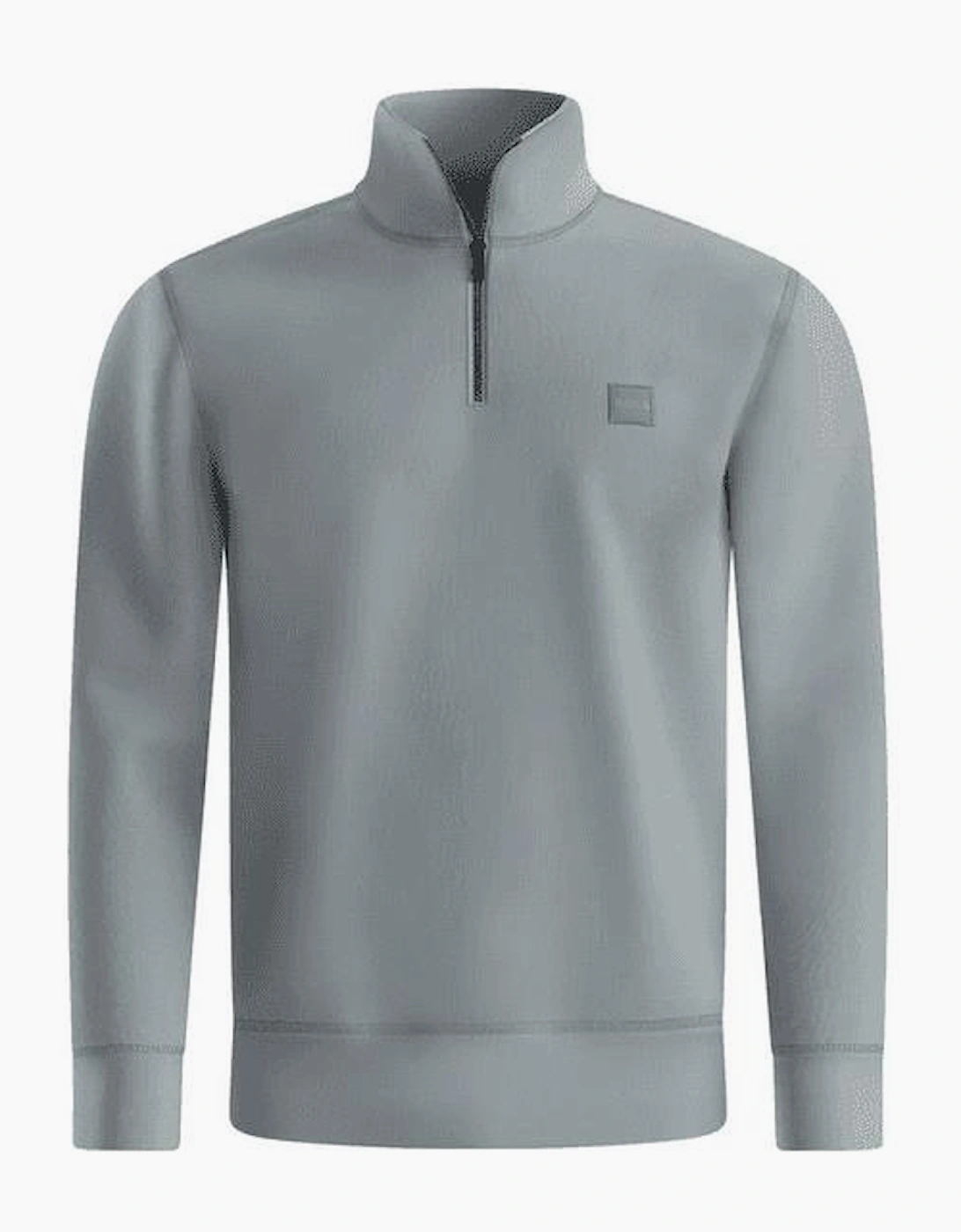 Zetrust Patch Logo Grey Quarter Zip Sweatshirt, 4 of 3