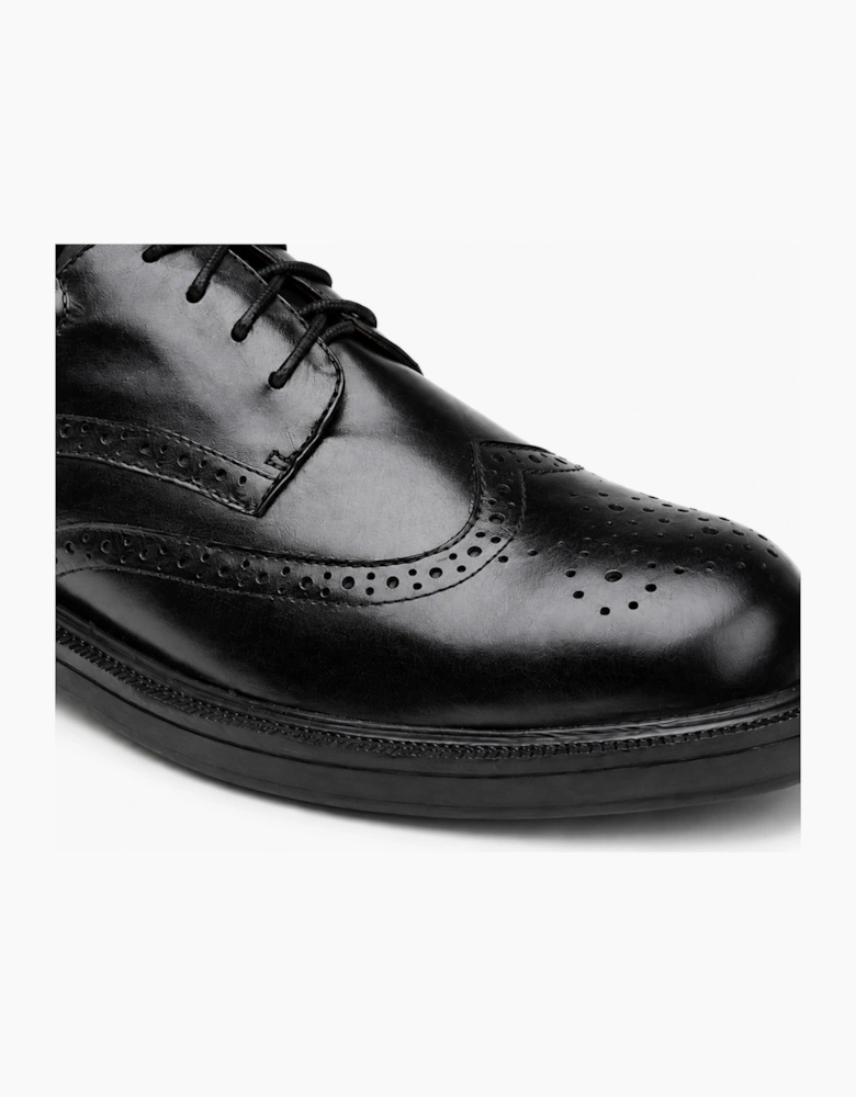 Himalayan 9810BK Mens Brogue Shoes Black