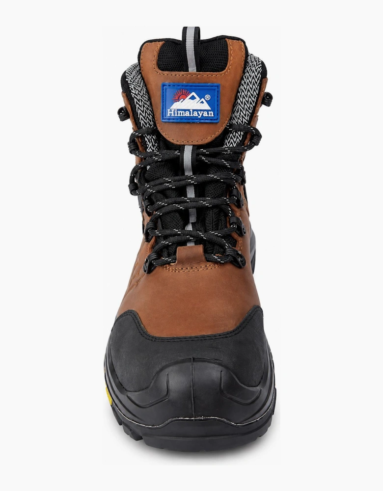 Himalayan 5802 Vibram Zipper Unisex Composite Toe Safety Boots Brown