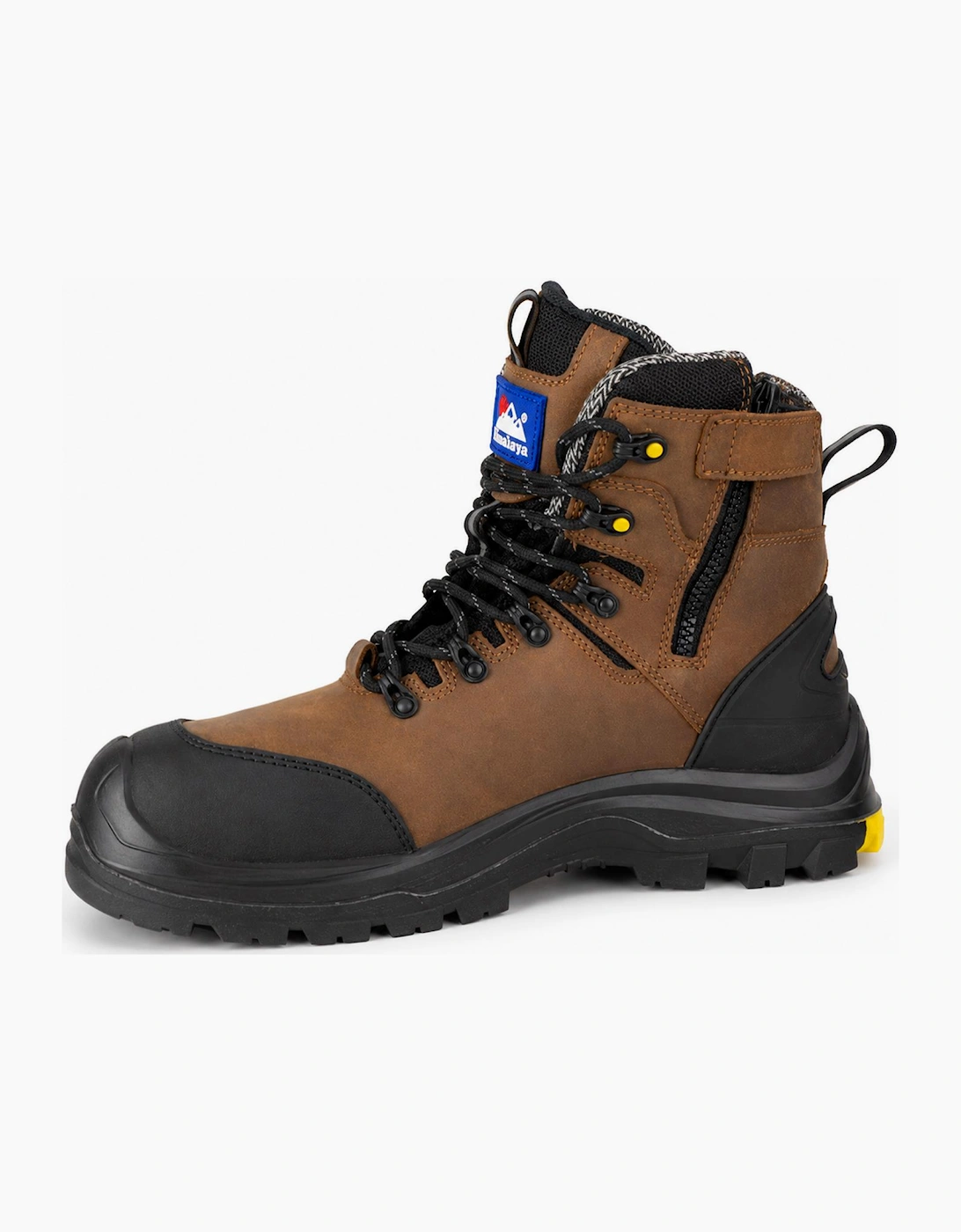 Himalayan 5802 Vibram Zipper Unisex Composite Toe Safety Boots Brown