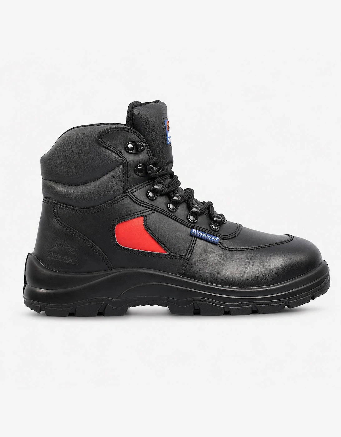 Himalayan 3414 Mens Safety Boots Black/Red, 5 of 4