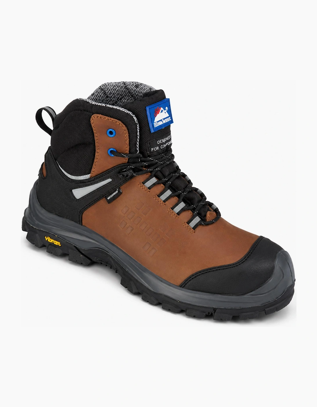 Himalayan 5704 Vibram EcoStep Unisex Composite Toe Safety Boots Brown