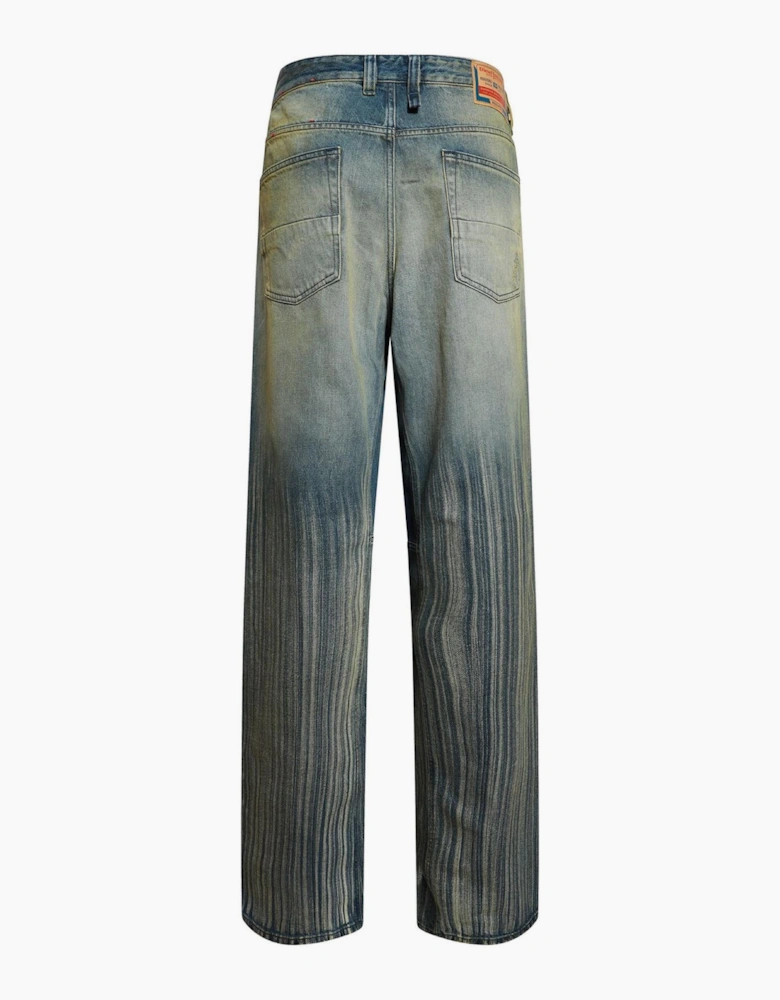 2001 D Macro U Wide Leg Jeans