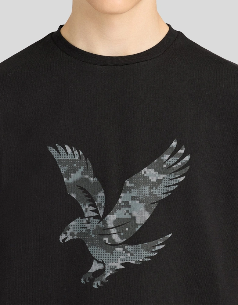 Pixelated Eagle Graphic T-shirt