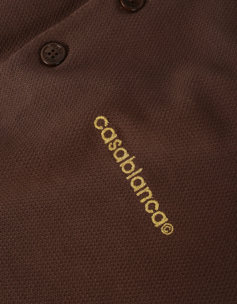 Laurel Piquet Polo Brown