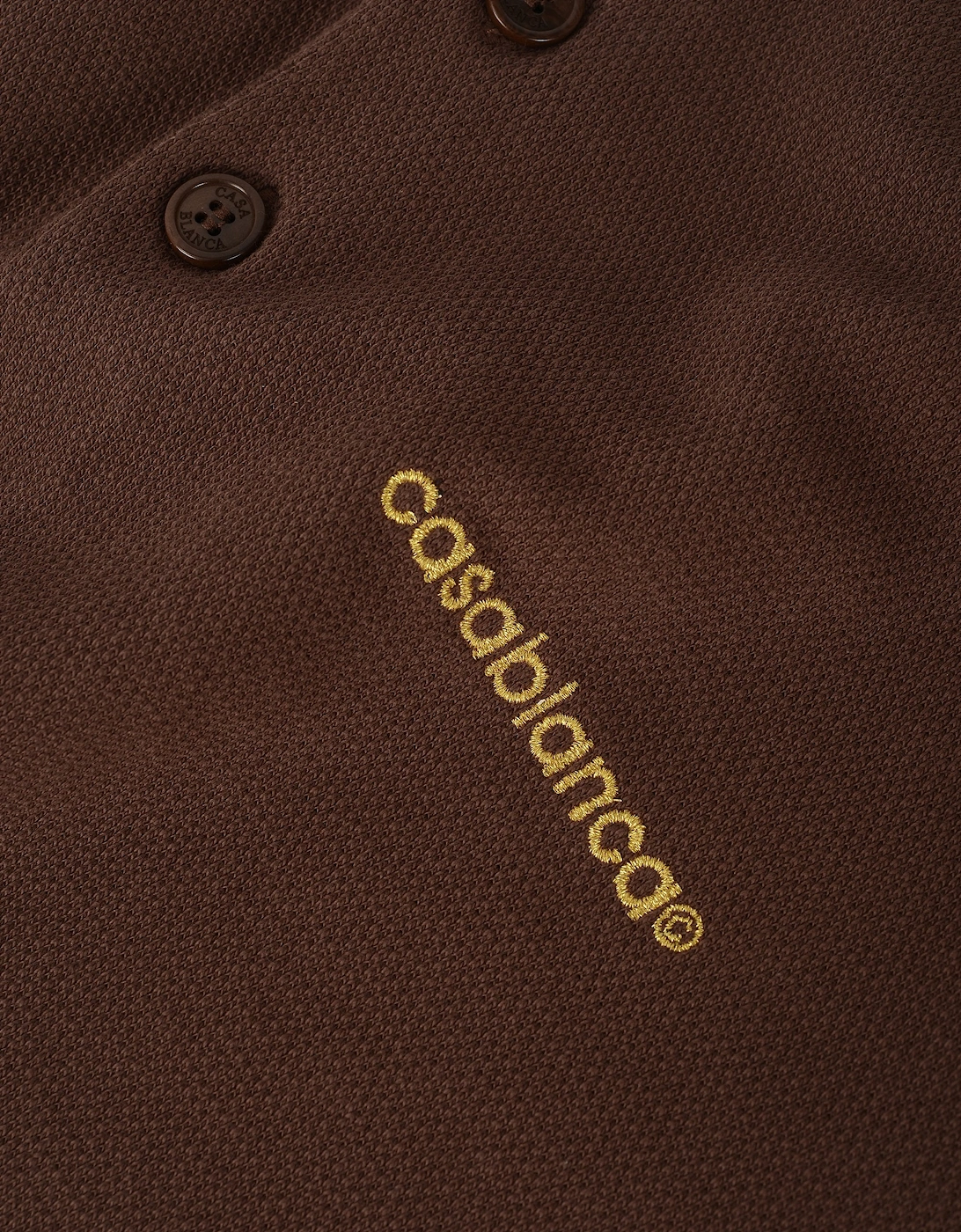 Laurel Piquet Polo Brown