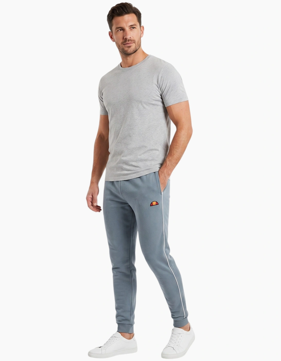 ELLESSE Mens Joggers Fleece Sweatpants Bottoms Casual Cuffed Gym Winter Trousers