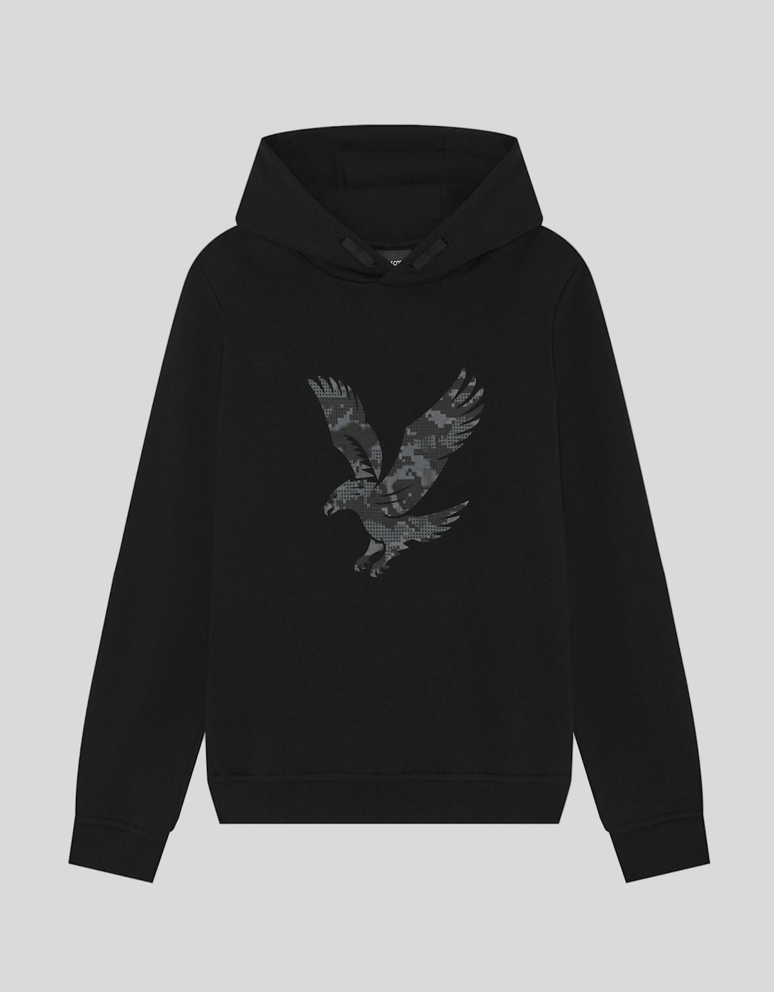 Pixelated Eagle Print Hoodie