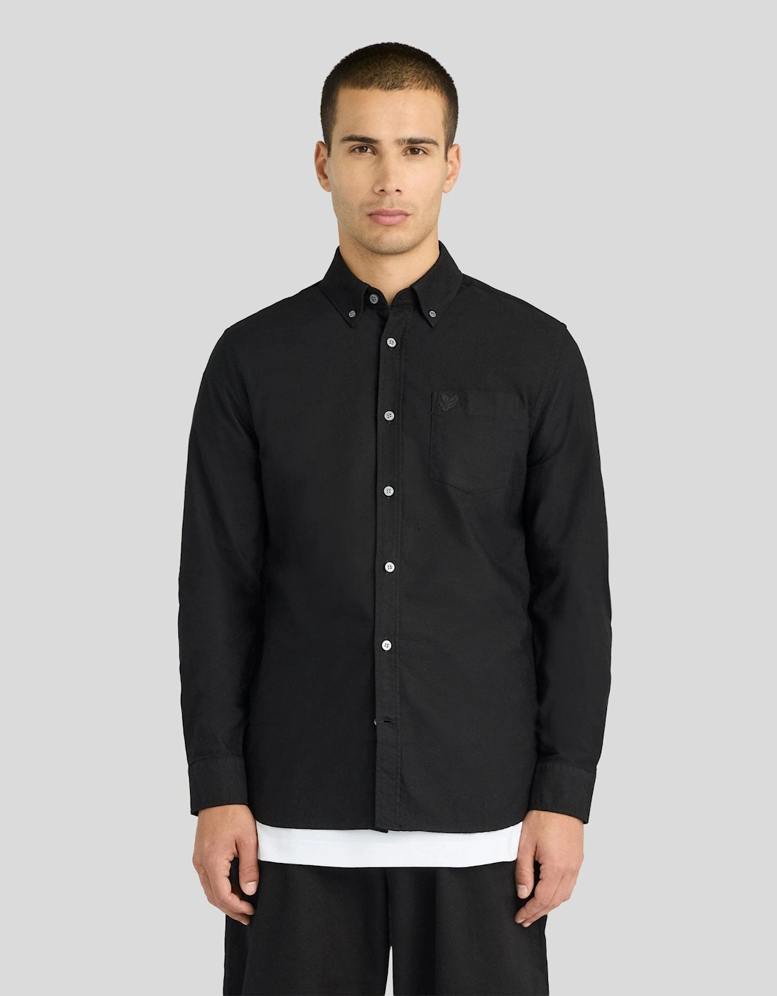 Tonal Button Down Oxford Shirt, 7 of 6