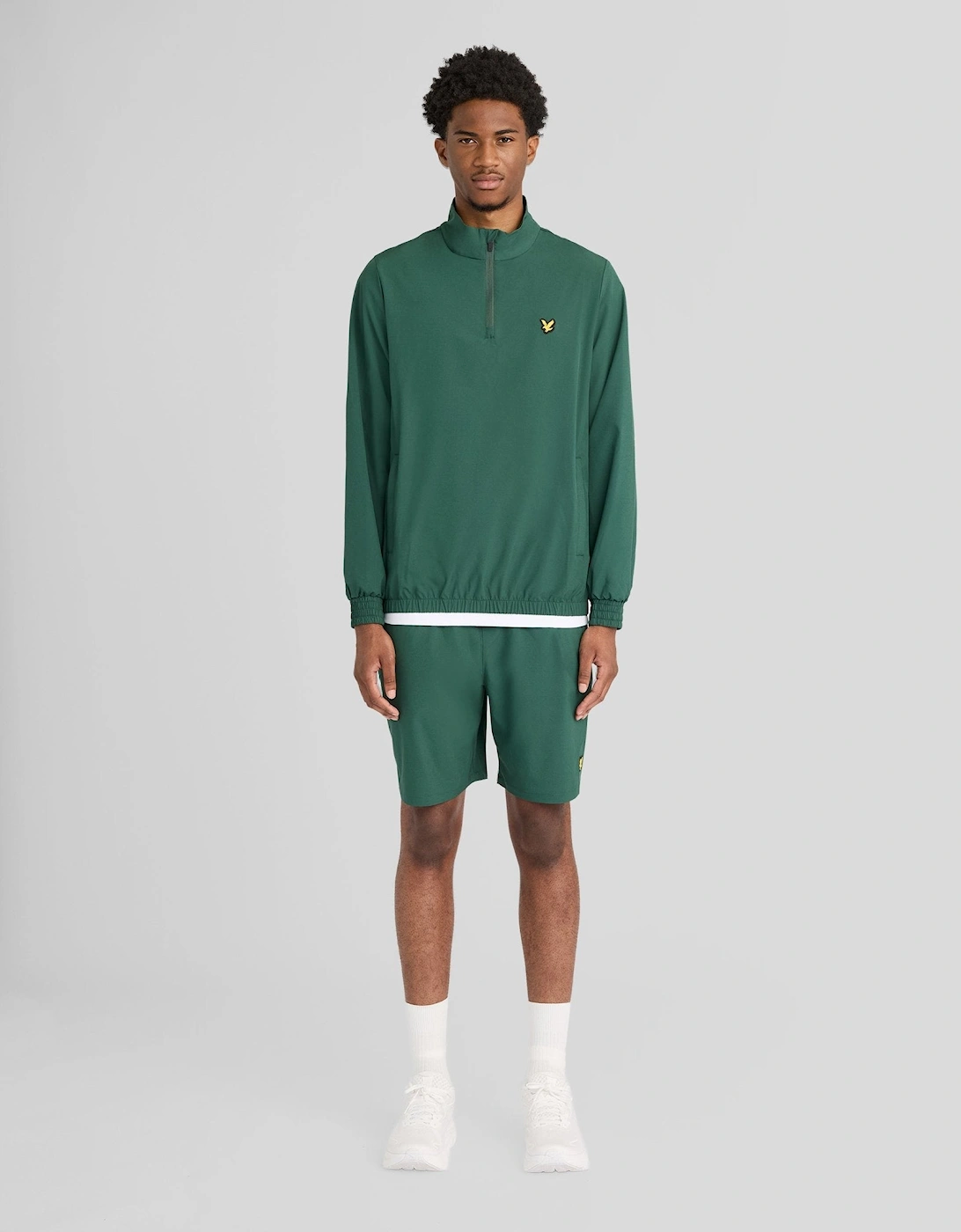 Lyle And Scott Men's Green Padel Active Shorts - Size 35/34/32