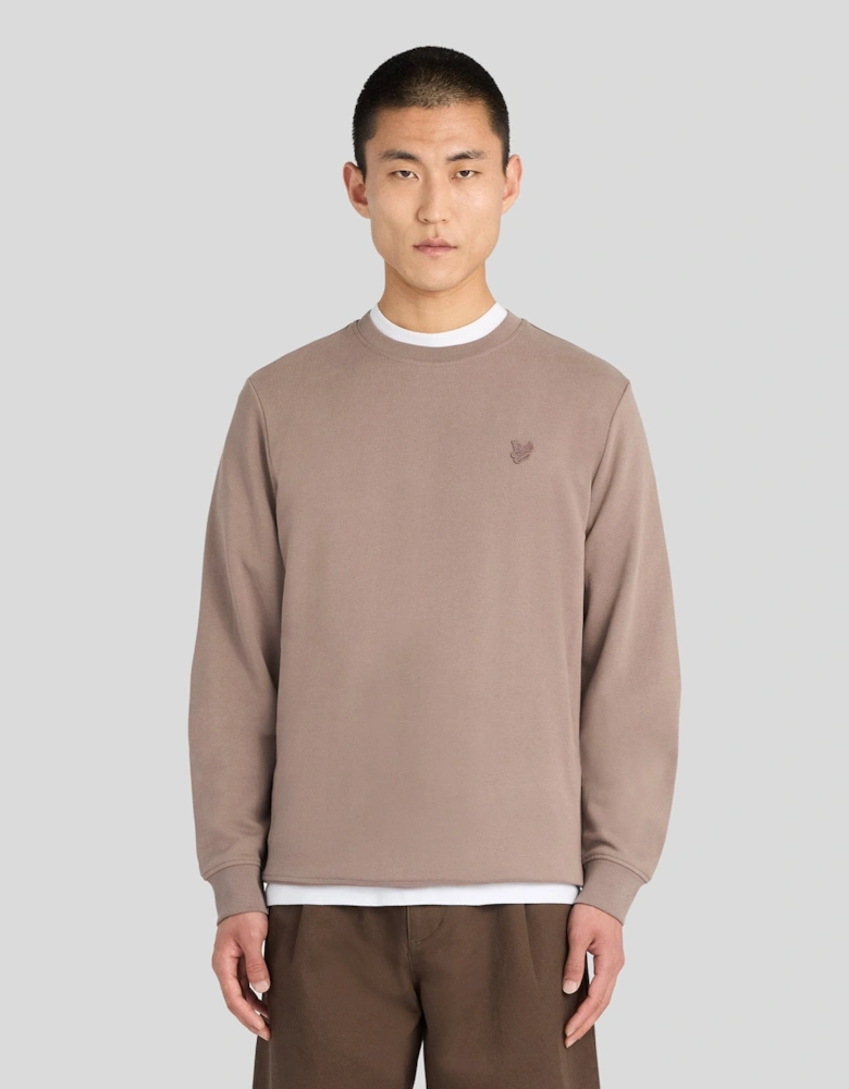 Superfine Cotton Crew Neck Sweatshirt