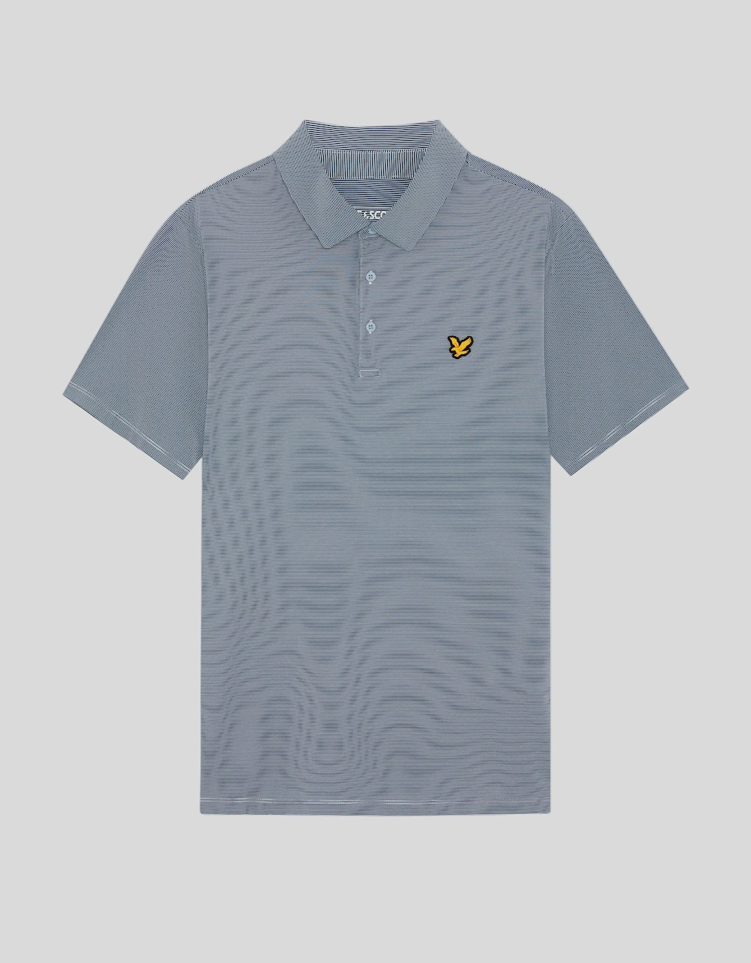 Microstripe Technical Polo Shirt