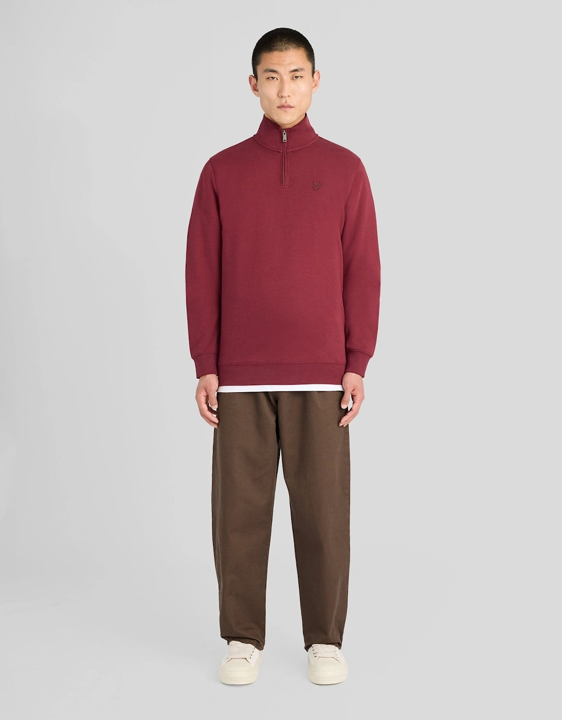 Superfine Cotton 1/4 Zip Sweatshirt