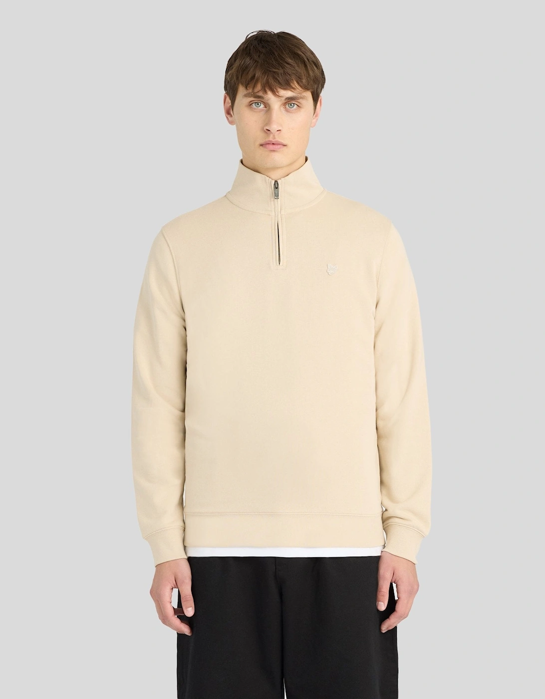 Superfine Cotton 1/4 Zip Sweatshirt, 7 of 6