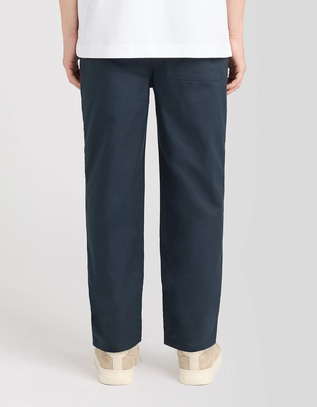 Straight Leg Cotton Trousers