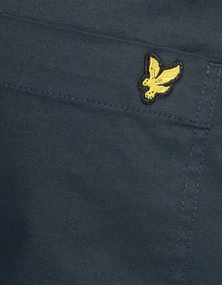 Straight Leg Cotton Trousers