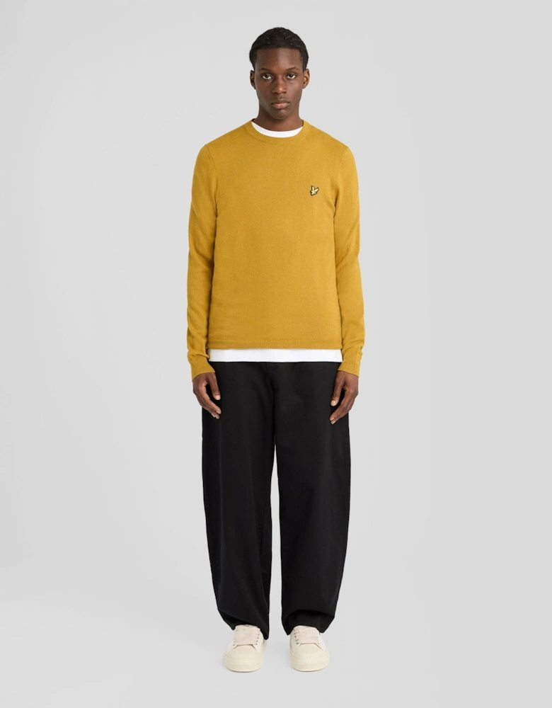 Cotton Merino Crew Neck Jumper
