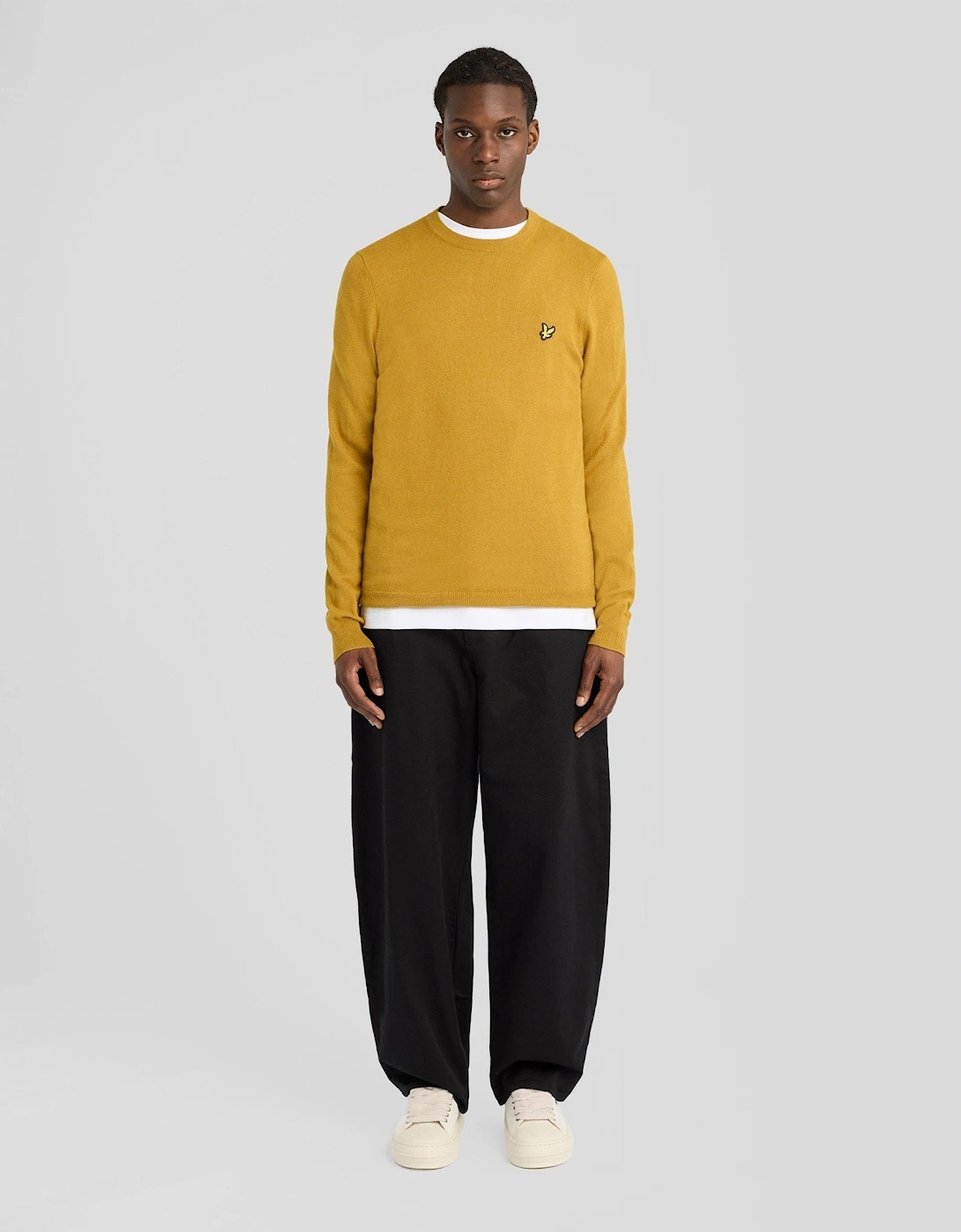 Cotton Merino Crew Neck Jumper