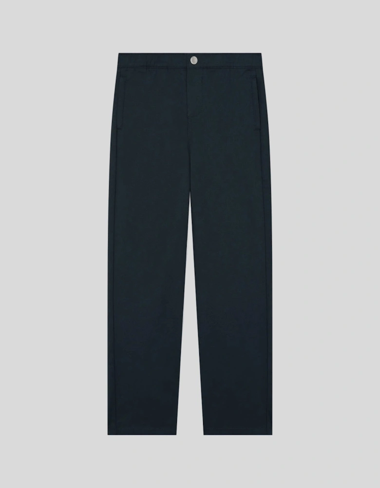 Straight Leg Cotton Trousers