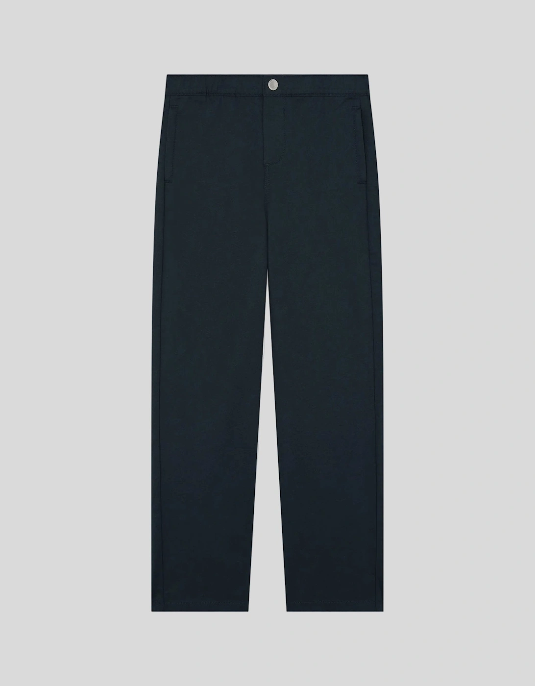 Straight Leg Cotton Trousers