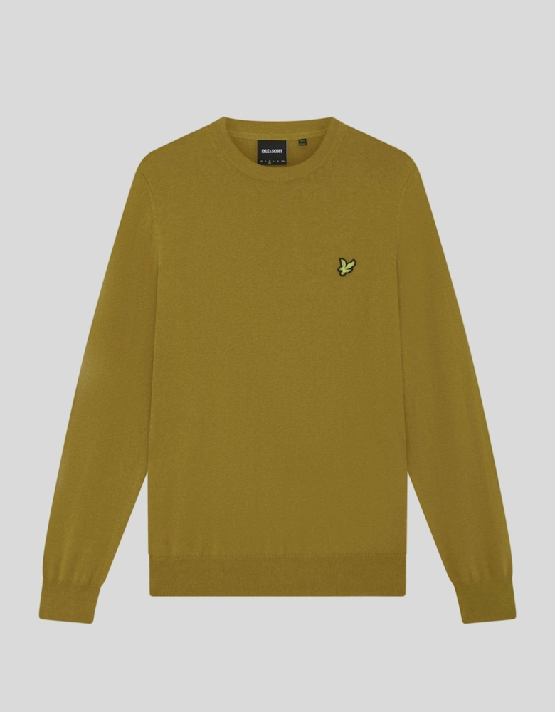 Cotton Merino Crew Neck Jumper