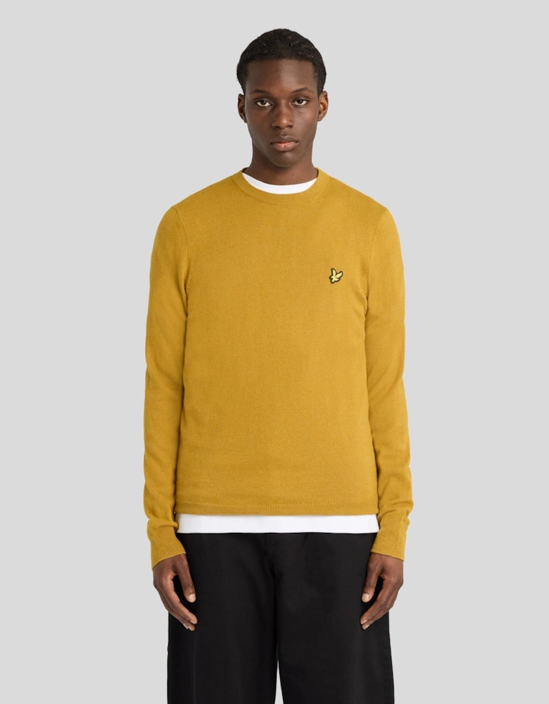 Cotton Merino Crew Neck Jumper