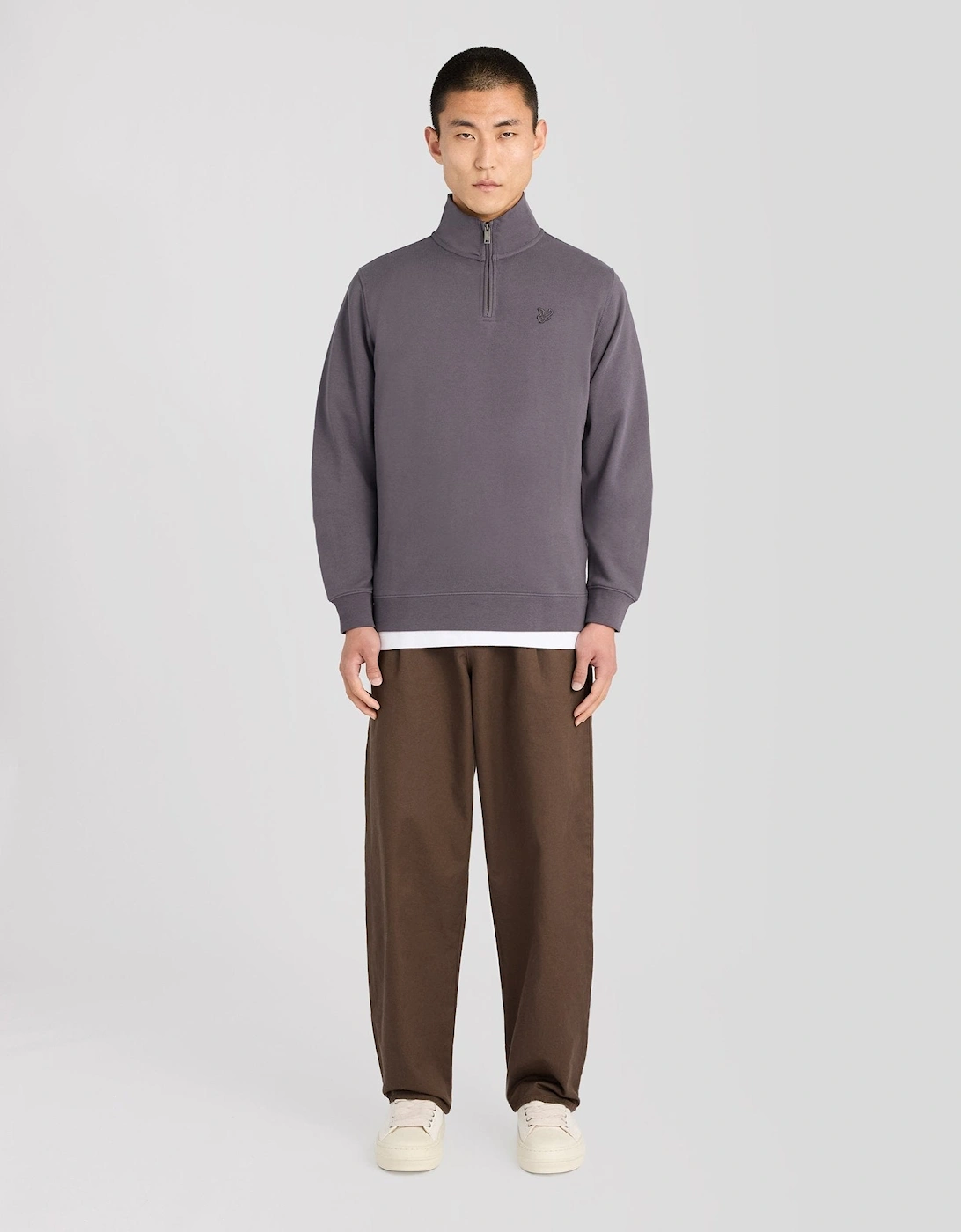 Superfine Cotton 1/4 Zip Sweatshirt