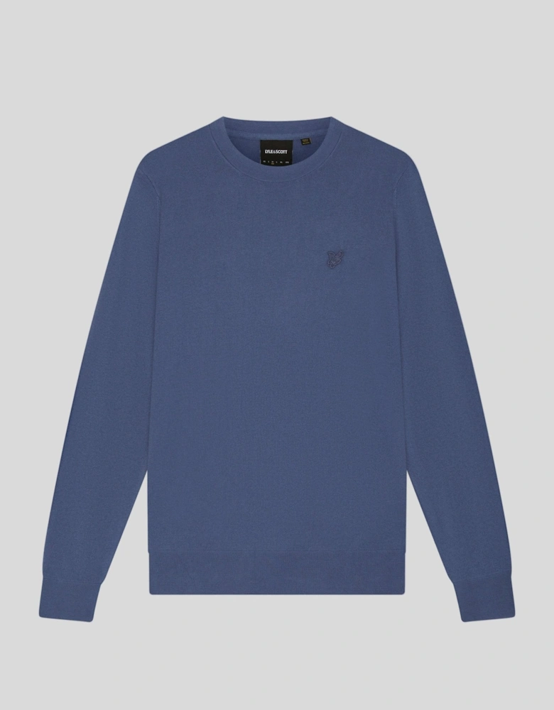 Superfine Cotton Crew Neck Jumper