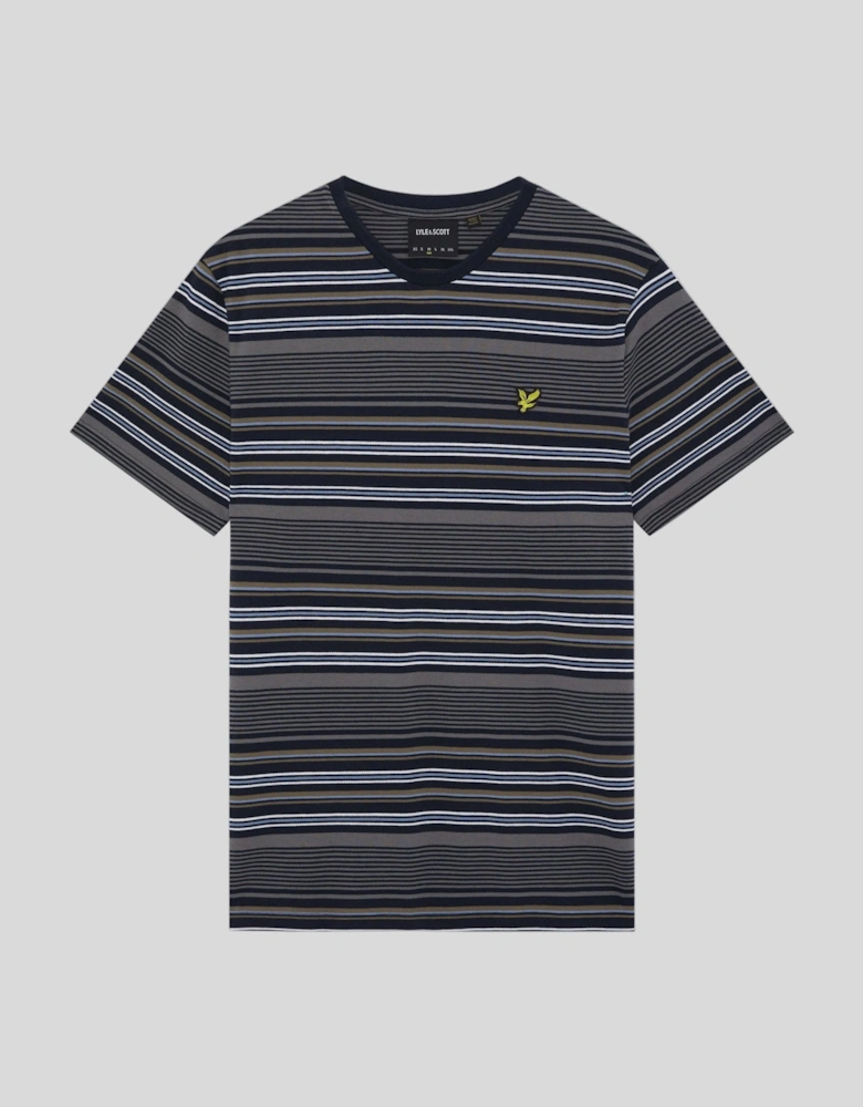 Multi Stripe Cotton T-Shirt