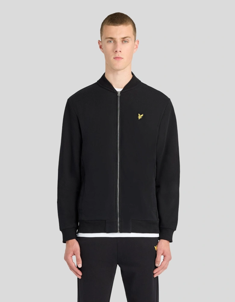 Sueded Jersey Bomber Jacket