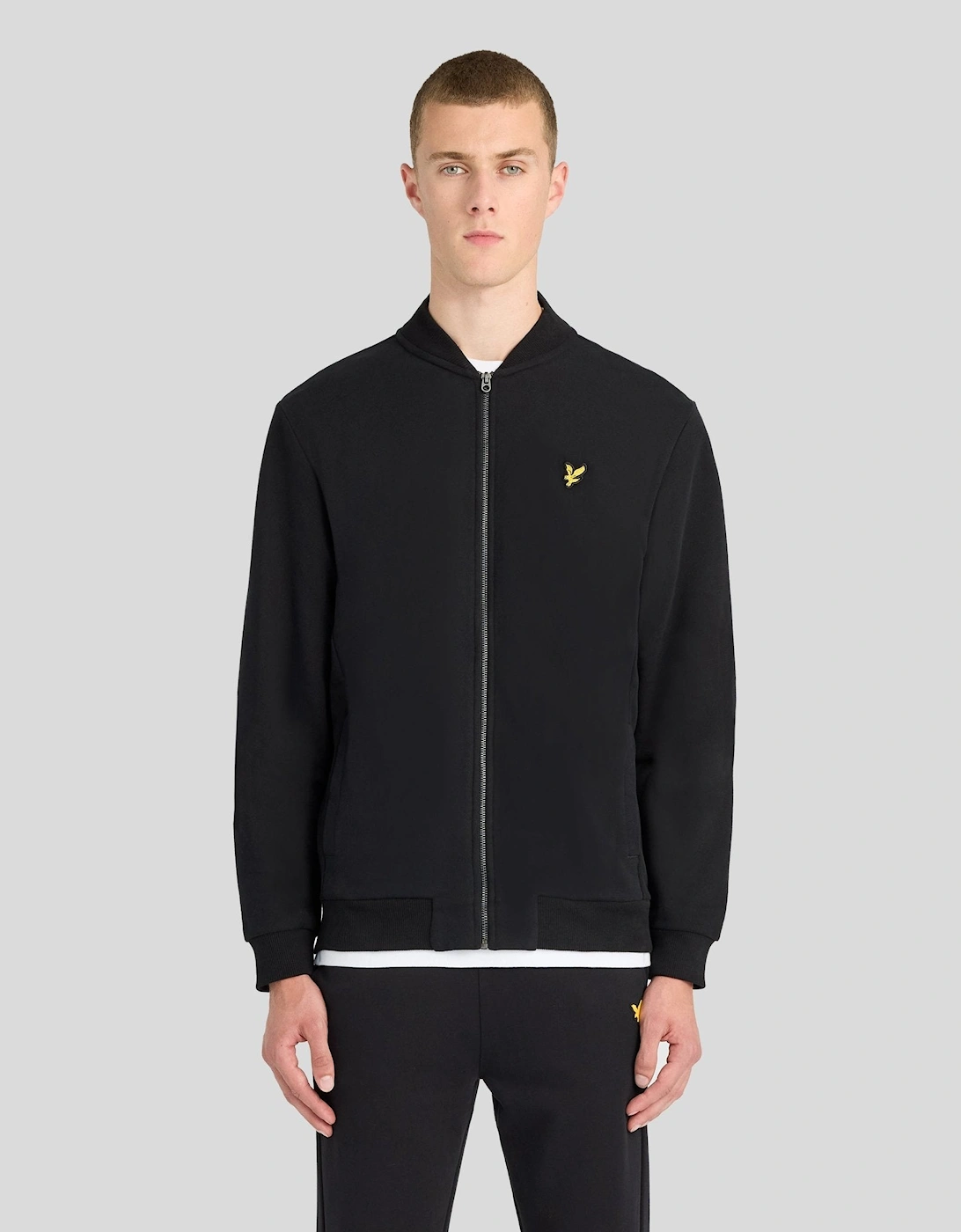Sueded Jersey Bomber Jacket, 7 of 6