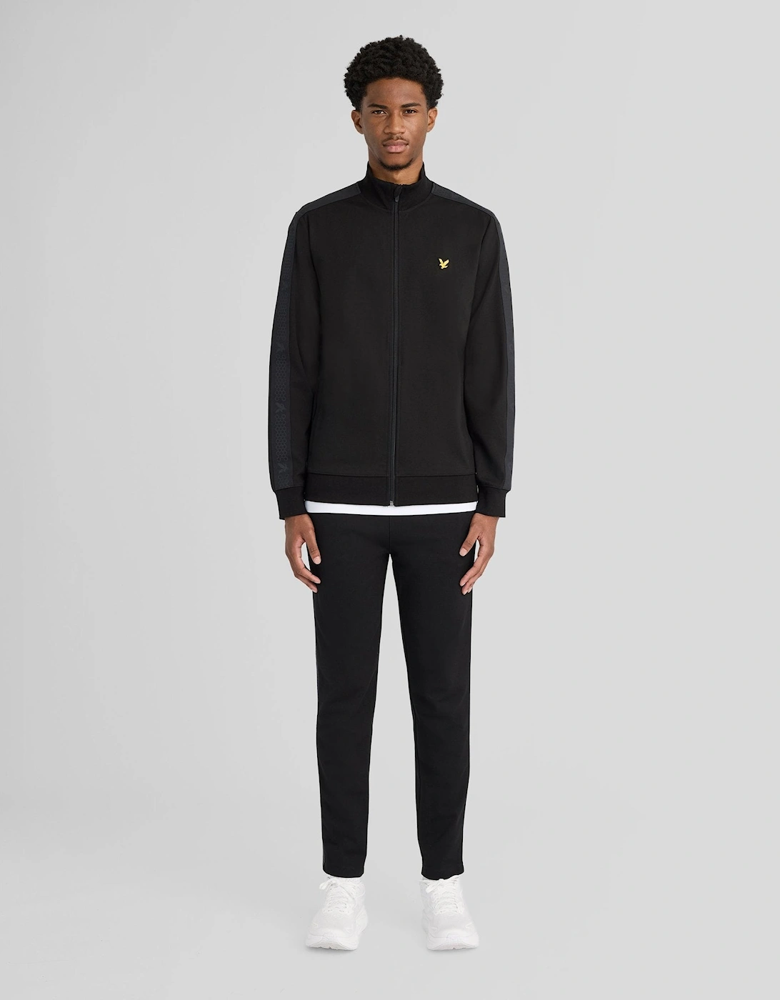 Lyle And Scott Men's Black Padel Taped Joggers - Size 29/28/32/Regular/34