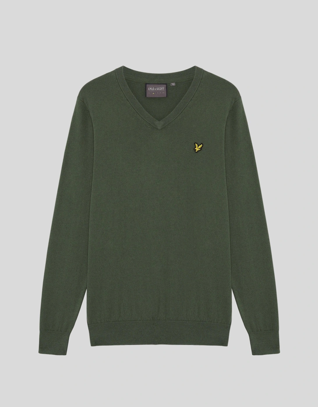 Cotton Blend V-Neck Jumper, 2 of 1