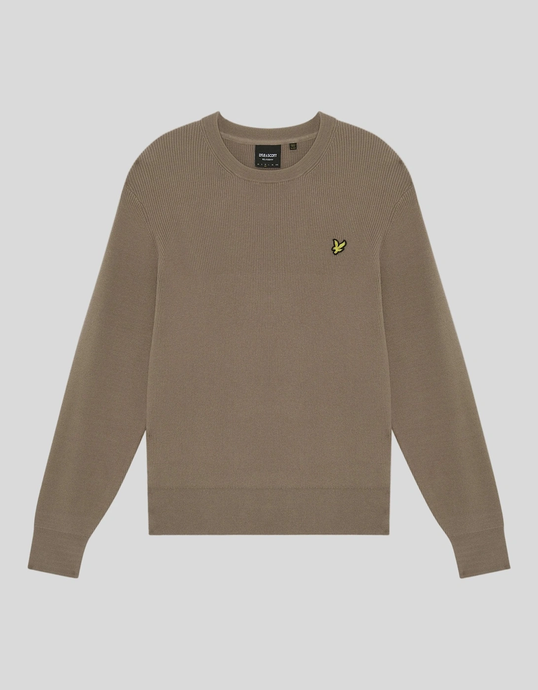 Relaxed Ribbed Crew Neck Jumper