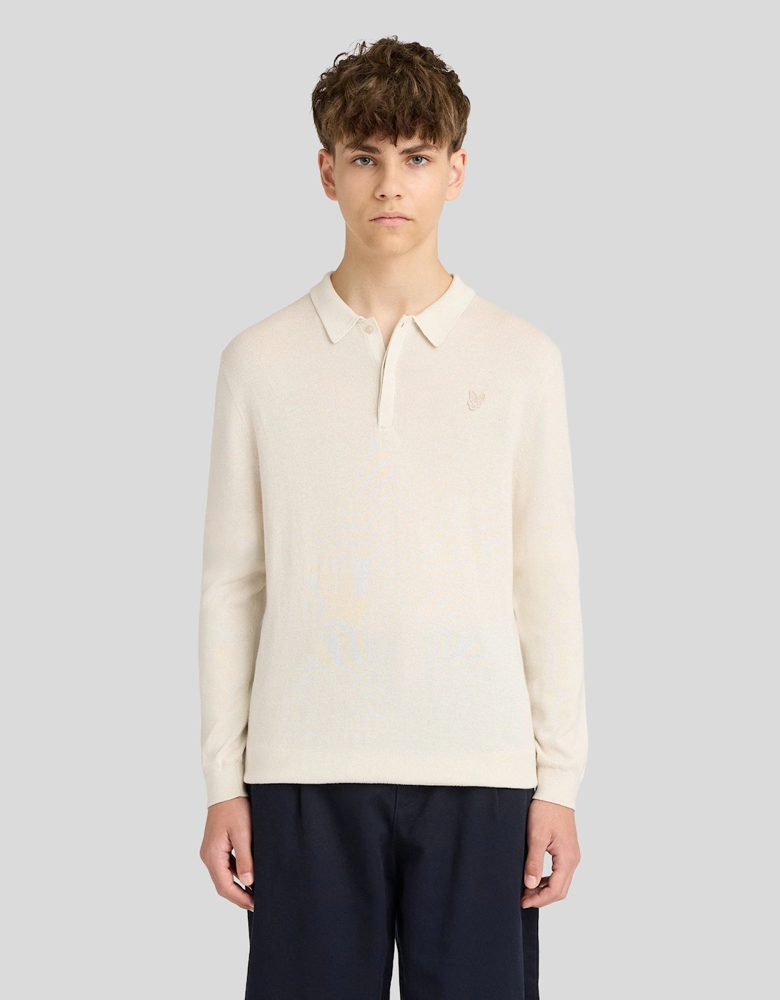 Long Sleeve Cotton Polo Shirt, 6 of 5