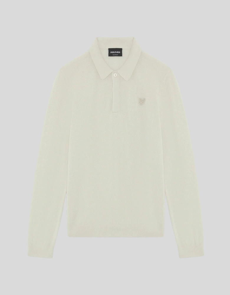 Long Sleeve Cotton Polo Shirt