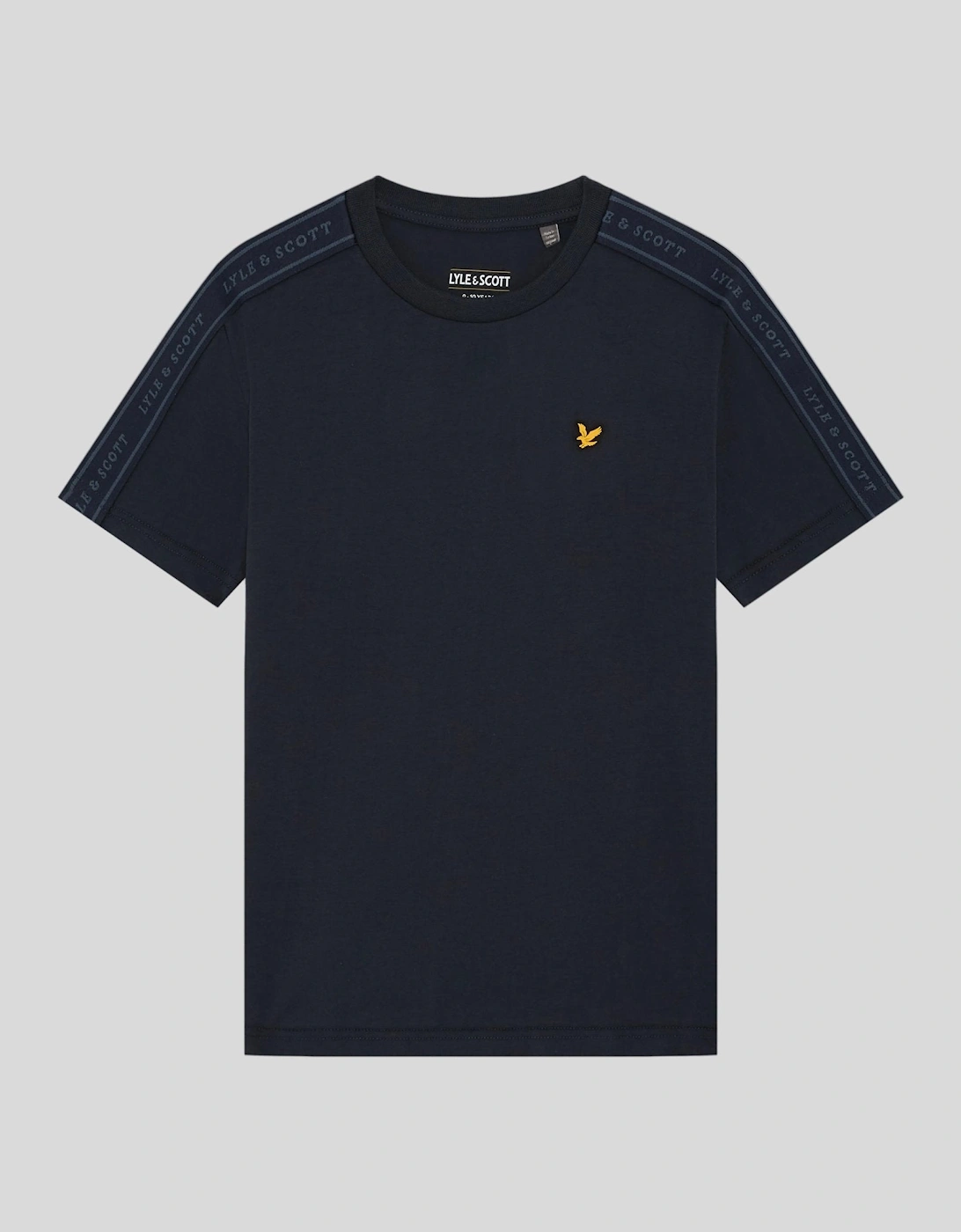 Cotton Blend Jacqaurd Tape T-Shirt, 3 of 2