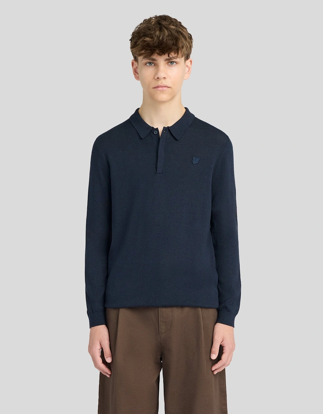Long Sleeve Cotton Polo Shirt, 8 of 7