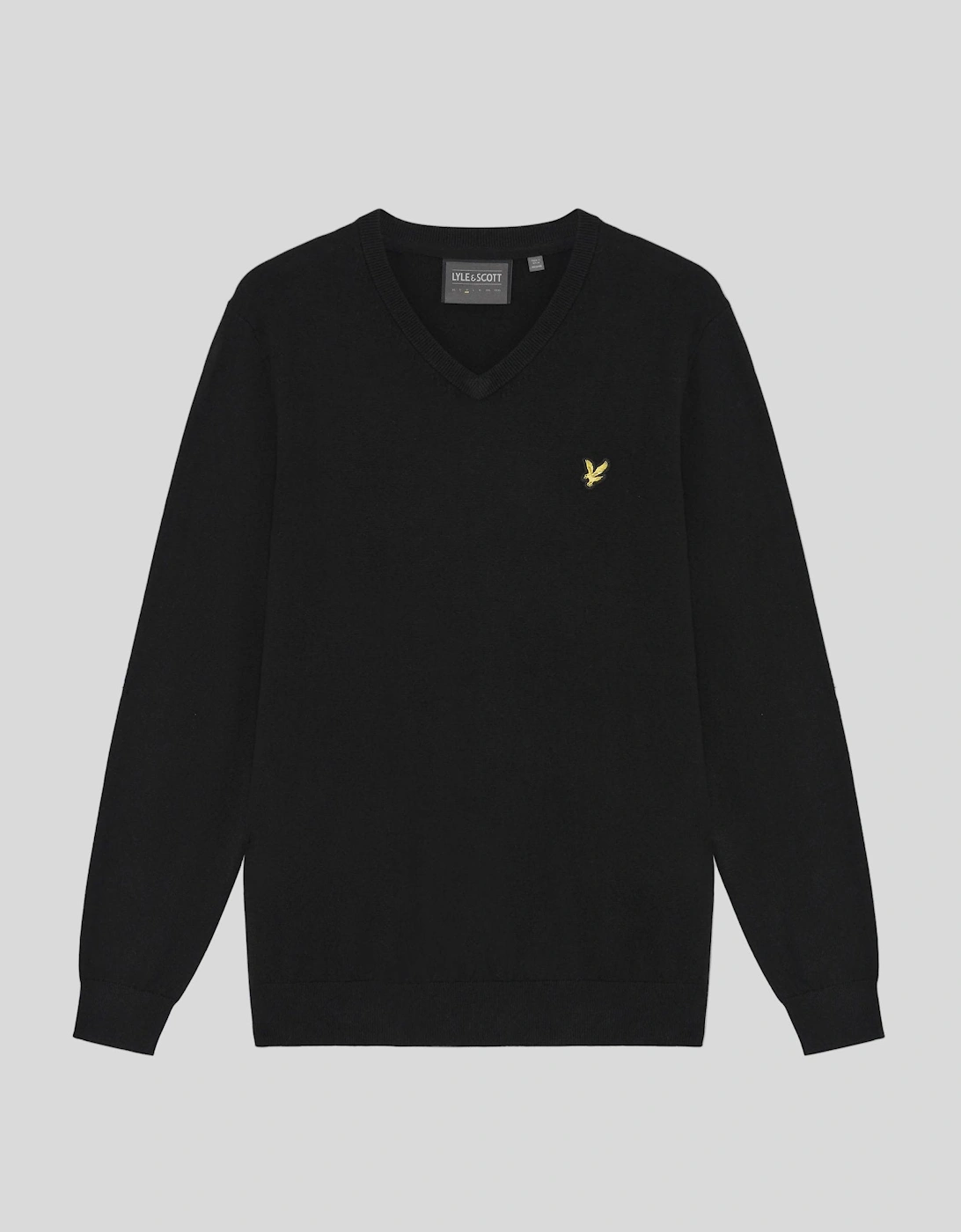 Cotton Blend V-Neck Jumper