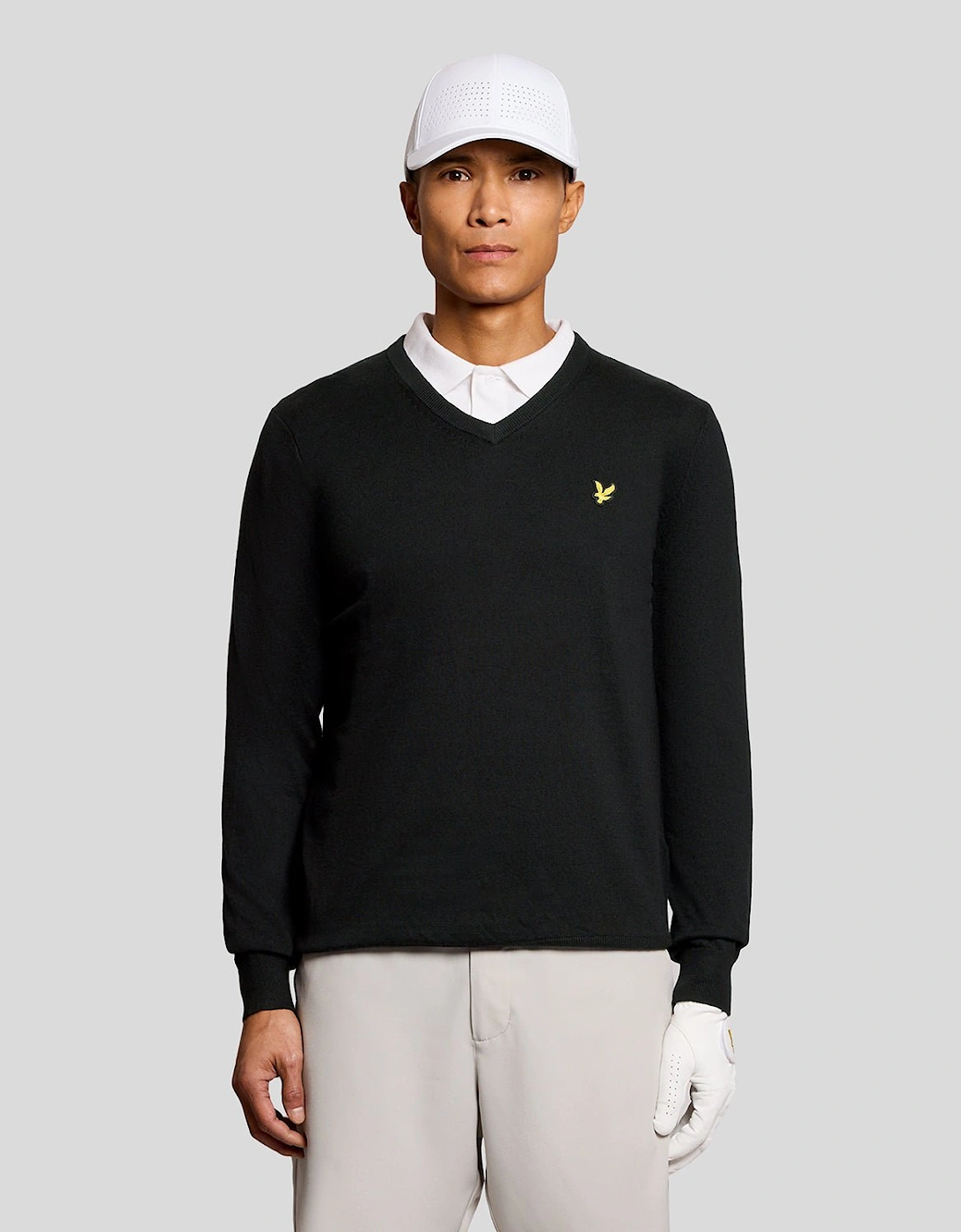 Cotton Blend V-Neck Jumper, 7 of 6