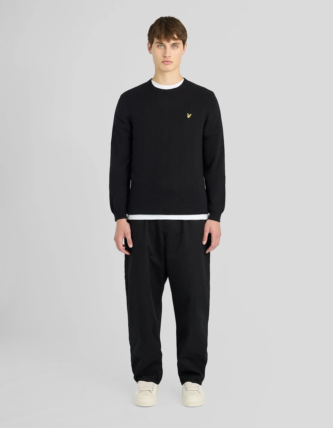 Cotton Merino Crew Neck Jumper