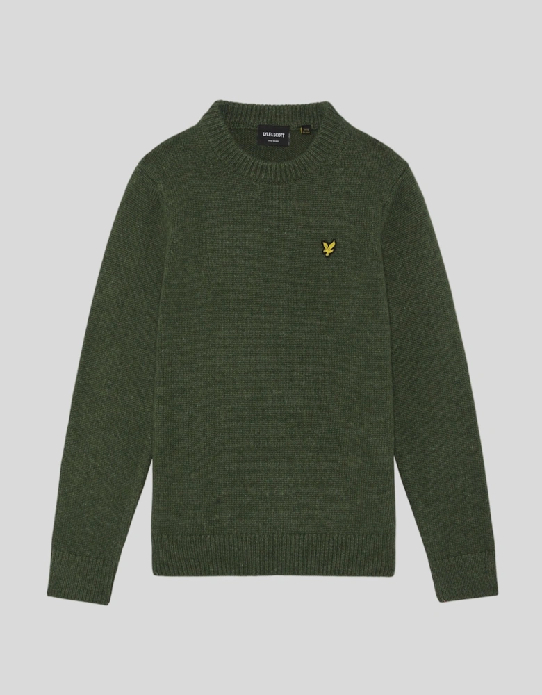 Textured Crew Neck Jumper