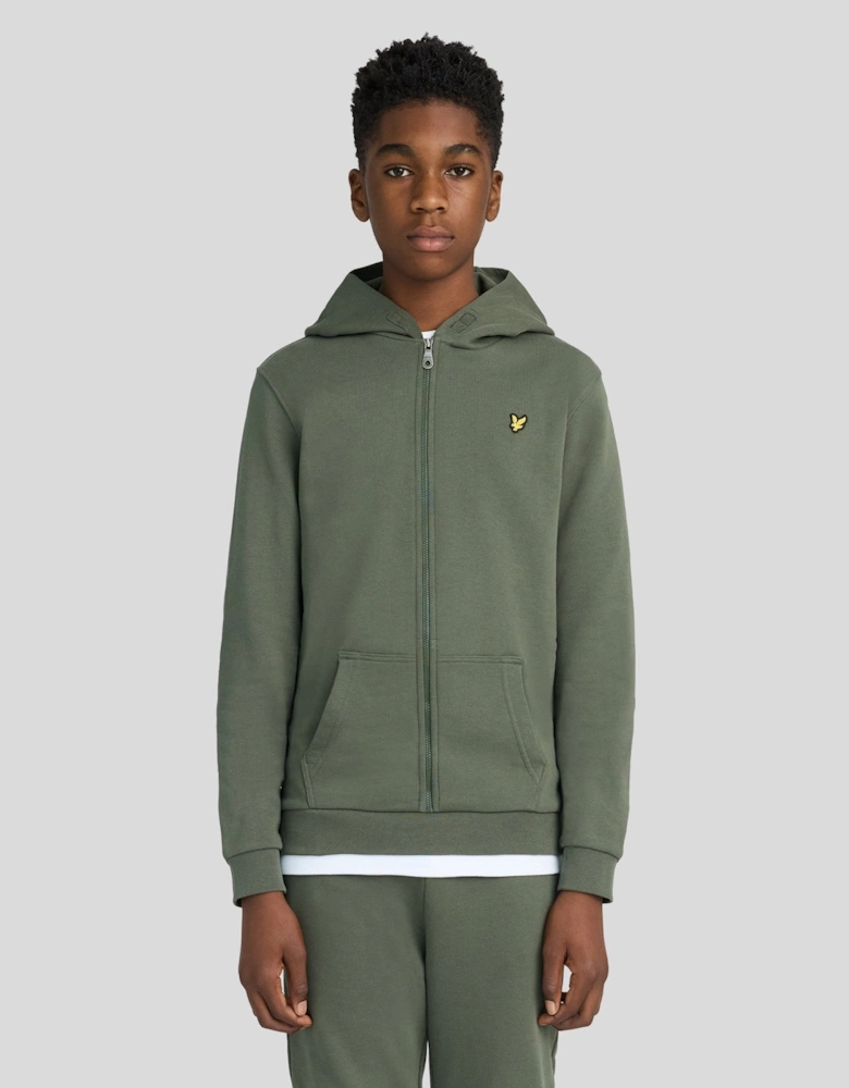 Loopback Cotton Full Zip Hoodie