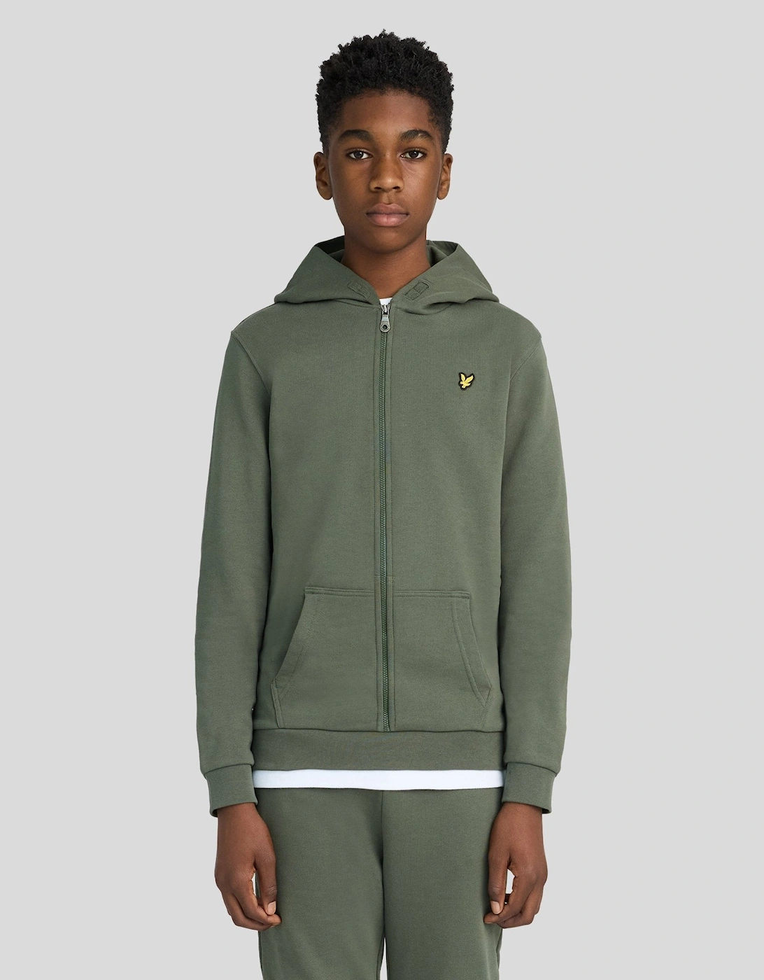 Lyle & Scott Lyle And Scott Boy's Loopback Cotton Full Zip Hoodie