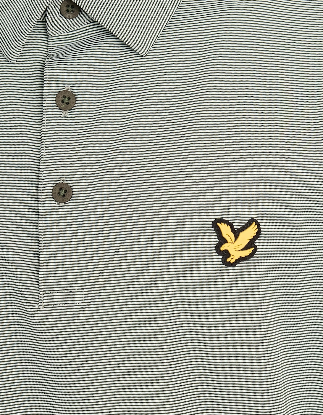 Microstripe Technical Polo Shirt