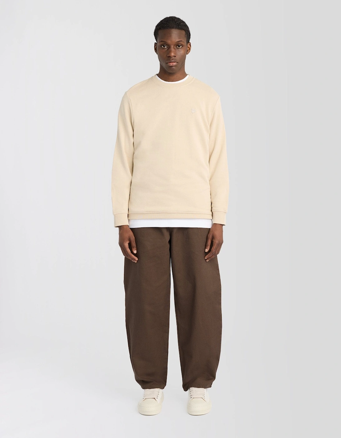 Superfine Cotton Crew Neck Sweatshirt