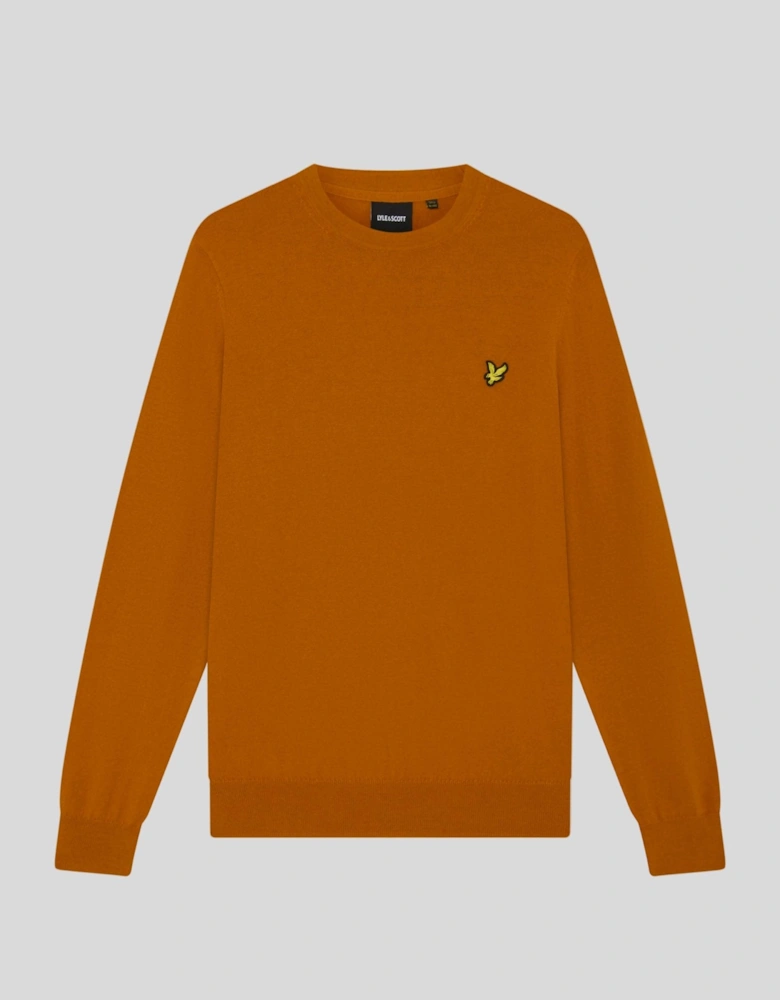 Cotton Merino Crew Neck Jumper