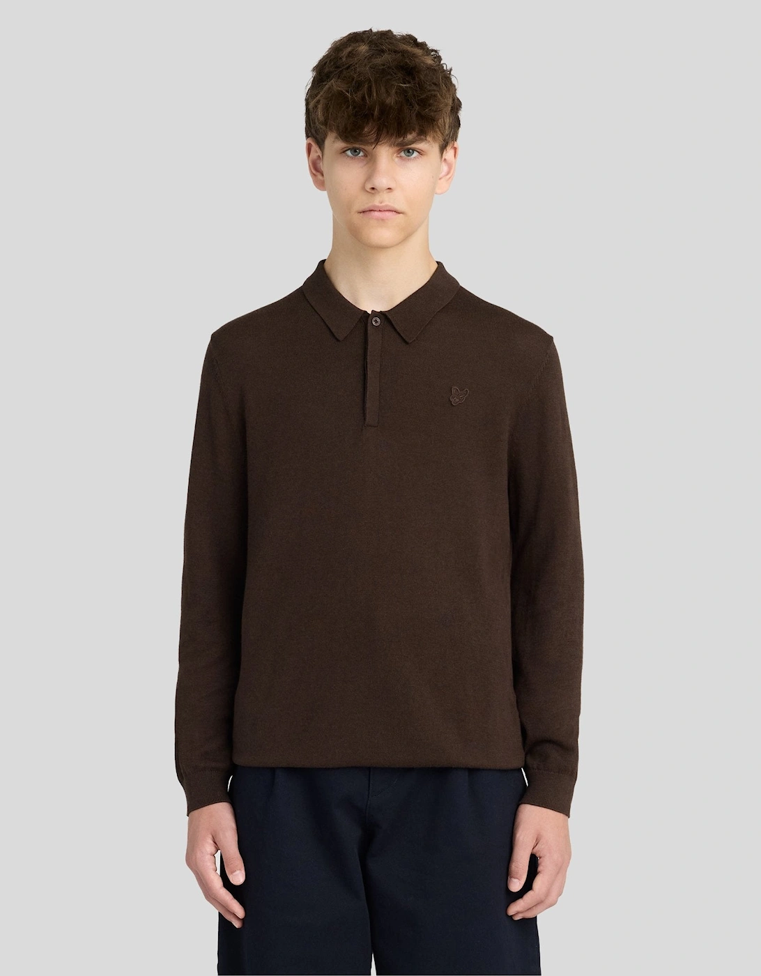 Long Sleeve Cotton Polo Shirt, 7 of 6